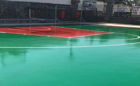 张家口篮球场翻新地面
